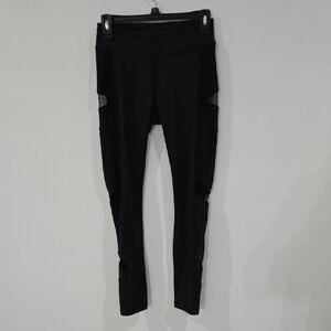 Live Electric Sz X/S Black Mesh Detail Leggings